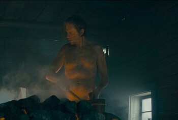 Gustaf Skarsgrd naked in To Cook a Bear