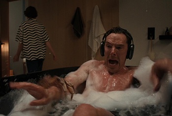 Benedict Cumberbatch shirtless in The Roses