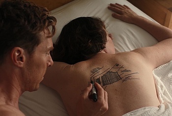 Benedict Cumberbatch shirtless in The Roses