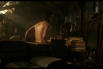 Oscar Isaac nude in Frankenstein