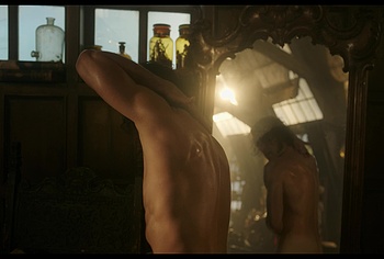 Oscar Isaac nude in Frankenstein
