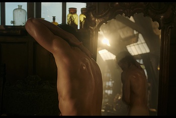 Oscar Isaac nude in Frankenstein