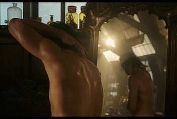 Oscar Isaac nude in Frankenstein