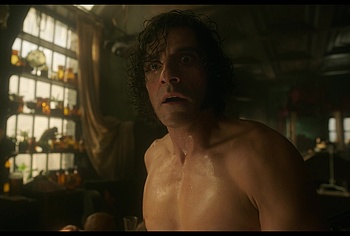 Oscar Isaac nude in Frankenstein