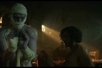 Oscar Isaac nude in Frankenstein