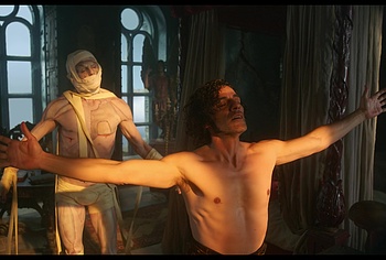 Oscar Isaac nude in Frankenstein