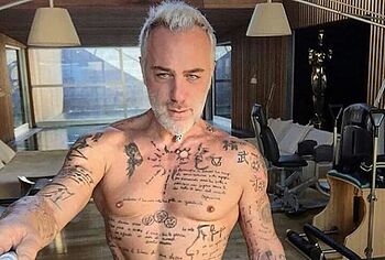 Gianluca Vacchi shirtless
