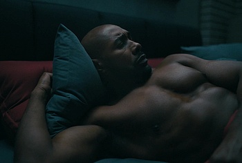 Morris Chestnut shirtless