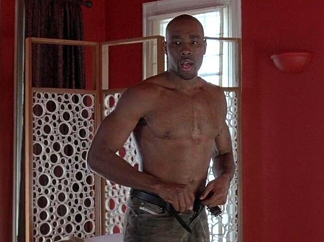 Morris Chestnut shirtless