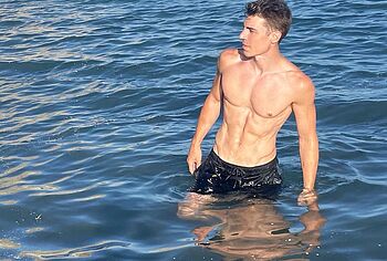 Nolan Gerard Funk shirtless