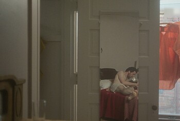 Josh O'Connor shirtless in The Mastermind