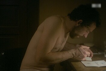 Josh O'Connor shirtless in The Mastermind