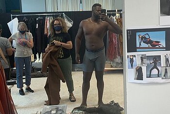 Winston Duke dick bulge