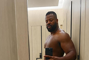 Winston Duke shirtless