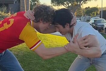 Hudson Williams and Connor Storrie nude for GQ