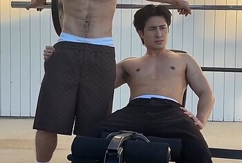 Hudson Williams and Connor Storrie nude for GQ