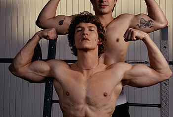 Hudson Williams and Connor Storrie nude for GQ