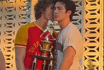 Hudson Williams and Connor Storrie nude for GQ