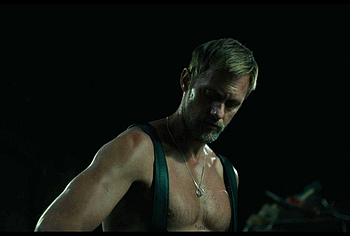 Alexander Skarsgard and Harry Melling Blowjob Scene in Pillion