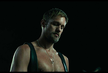 Alexander Skarsgard and Harry Melling Blowjob Scene in Pillion