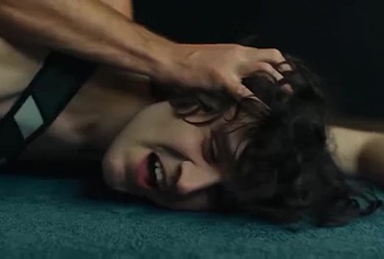 Alexander Skarsgard and Harry Melling gay sex in Pillion