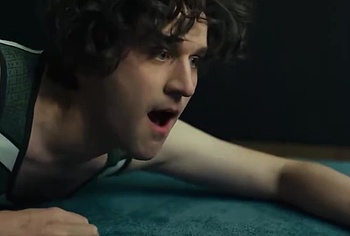 Alexander Skarsgard and Harry Melling gay sex in Pillion