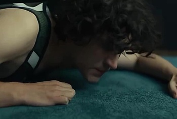 Alexander Skarsgard and Harry Melling gay sex in Pillion