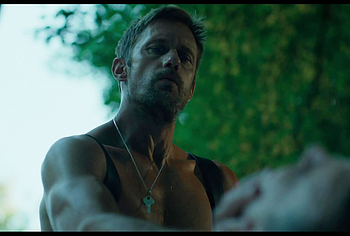 Alexander Skarsgrd and Harry Melling Nude And Rough Gay Sex in Pillion