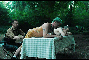 Alexander Skarsgrd and Harry Melling Nude And Rough Gay Sex in Pillion