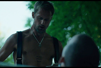 Alexander Skarsgrd and Harry Melling Nude And Rough Gay Sex in Pillion