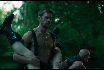 Alexander Skarsgrd and Harry Melling Nude And Rough Gay Sex in Pillion