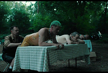 Alexander Skarsgrd and Harry Melling Nude And Rough Gay Sex in Pillion