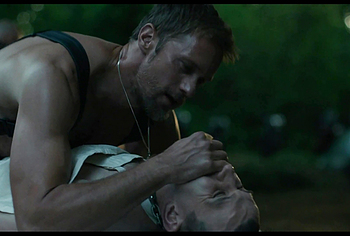 Alexander Skarsgrd and Harry Melling Nude And Rough Gay Sex in Pillion