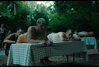 Alexander Skarsgrd and Harry Melling Nude And Rough Gay Sex in Pillion