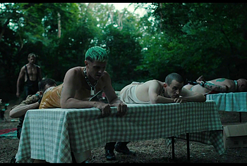 Alexander Skarsgrd and Harry Melling Nude And Rough Gay Sex in Pillion