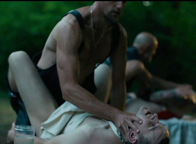 Alexander Skarsgrd and Harry Melling Nude And Rough Gay Sex in Pillion