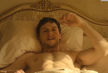 Evan Peters nude in The Beauty