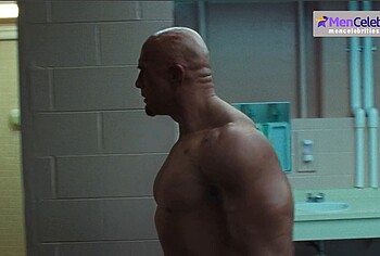 Dwayne Johnson shirtles in The Smashing Machine