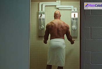 Dwayne Johnson shirtles in The Smashing Machine