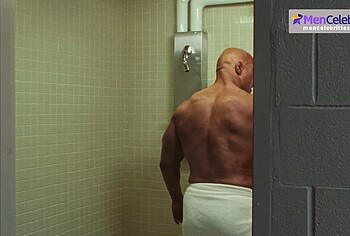 Dwayne Johnson shirtles in The Smashing Machine