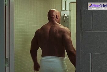 Dwayne Johnson shirtles in The Smashing Machine