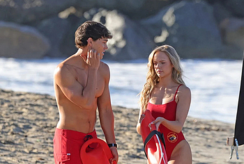 Noah Beck Shirtless And Sexy During Baywatch Reboot