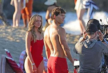 Noah Beck Shirtless And Sexy During Baywatch Reboot