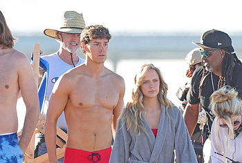 Noah Beck Shirtless And Sexy During Baywatch Reboot