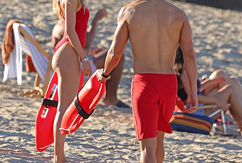 Noah Beck Shirtless And Sexy During Baywatch Reboot