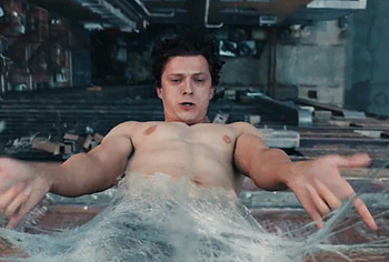 Tom Holland Penis Bulge And Underwear Scenes in Spider-Man 4