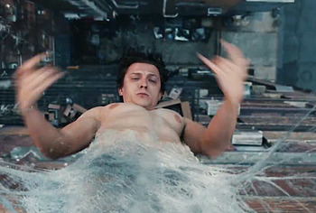 Tom Holland Penis Bulge And Underwear Scenes in Spider-Man 4