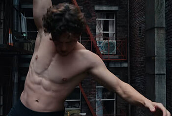 Tom Holland Penis Bulge And Underwear Scenes in Spider-Man 4