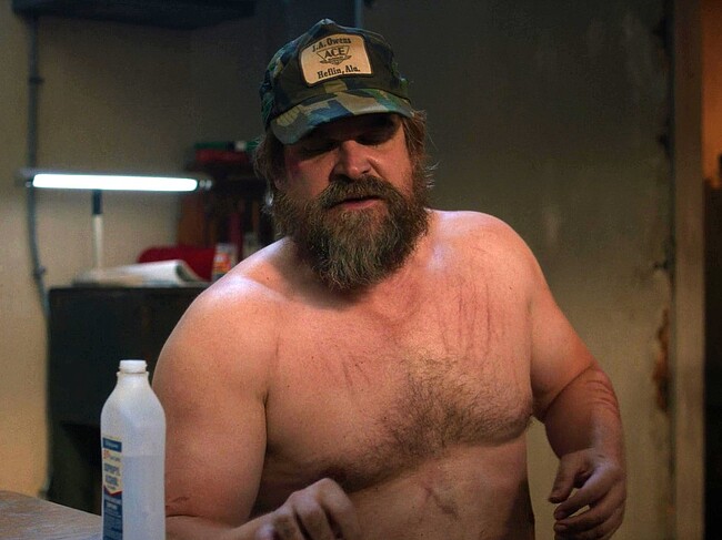 David Harbour nude torso