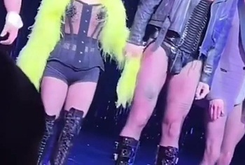 Luke Evans huge penis bulge erotic show